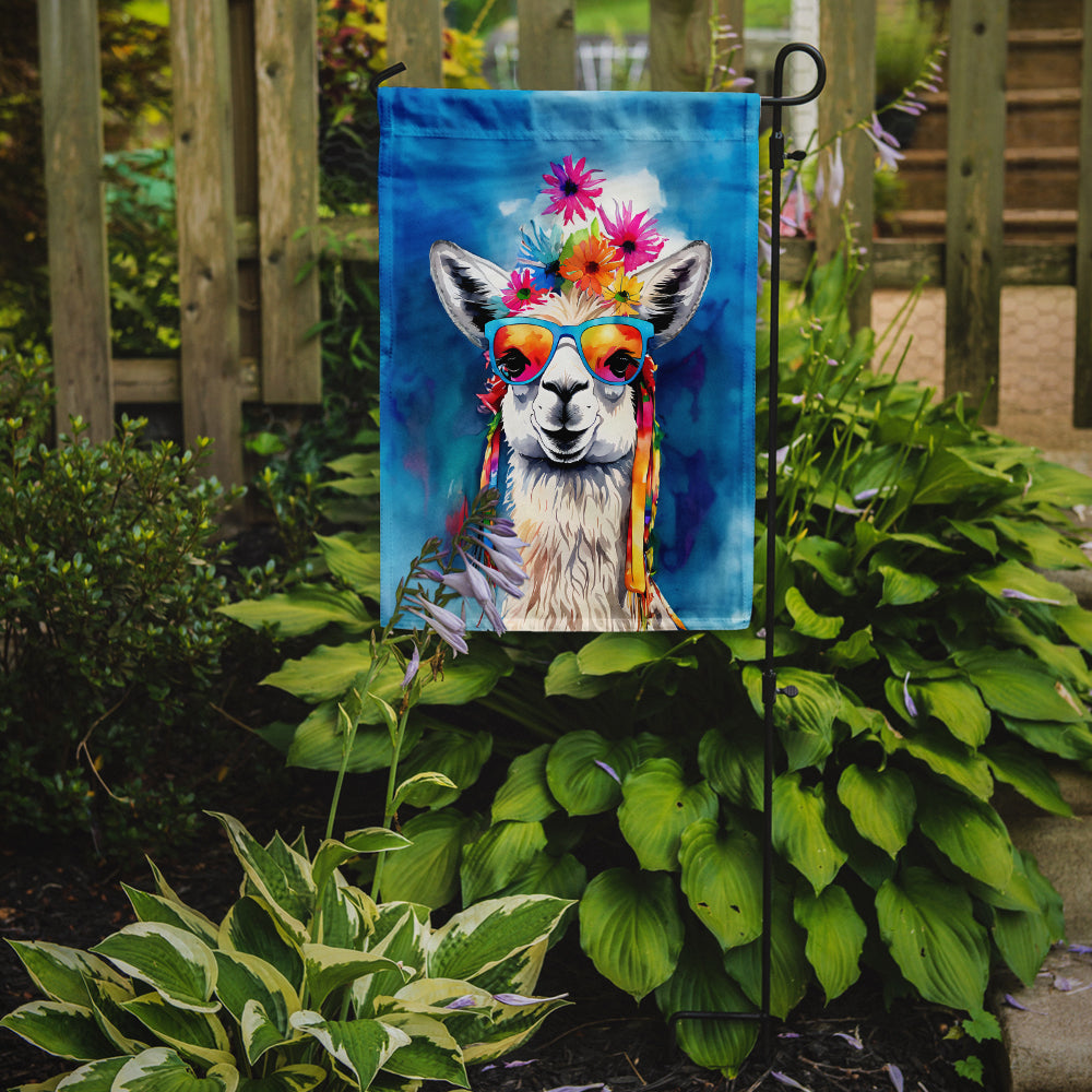 Hippie Animal Llama Garden Flag