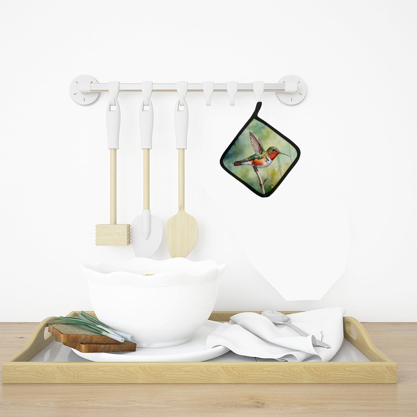 Allens Hummingbird Pair of Pot Holders