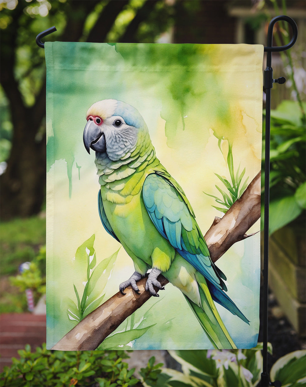 Monk Parakeet Garden Flag