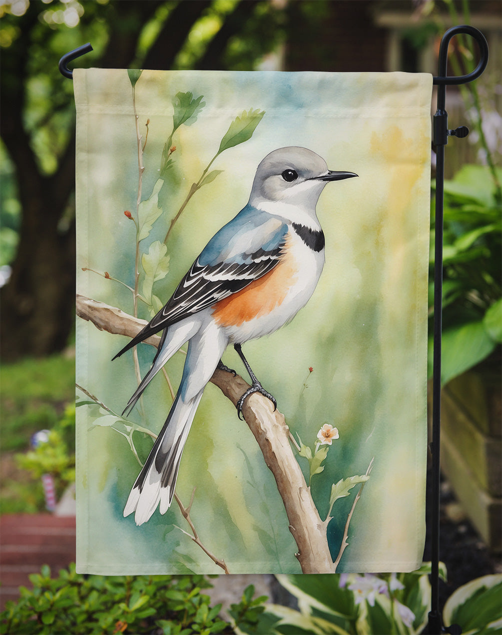 Oklahoma Scissortailed Flycatcher Garden Flag