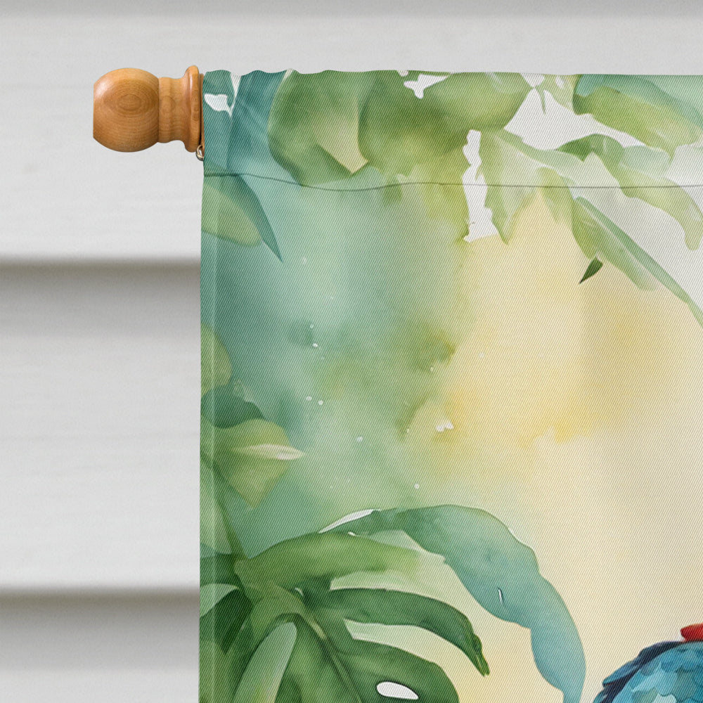 Macaw Parrot House Flag