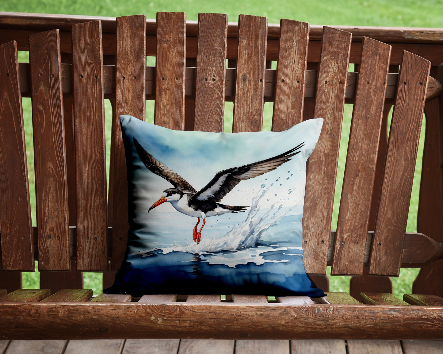Black Skimmer Throw Pillow