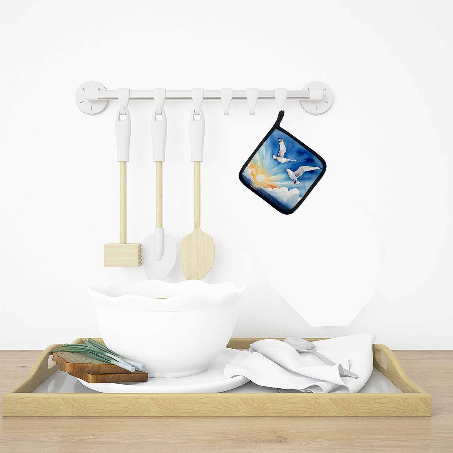 Gulls Soaring High Pair of Pot Holders