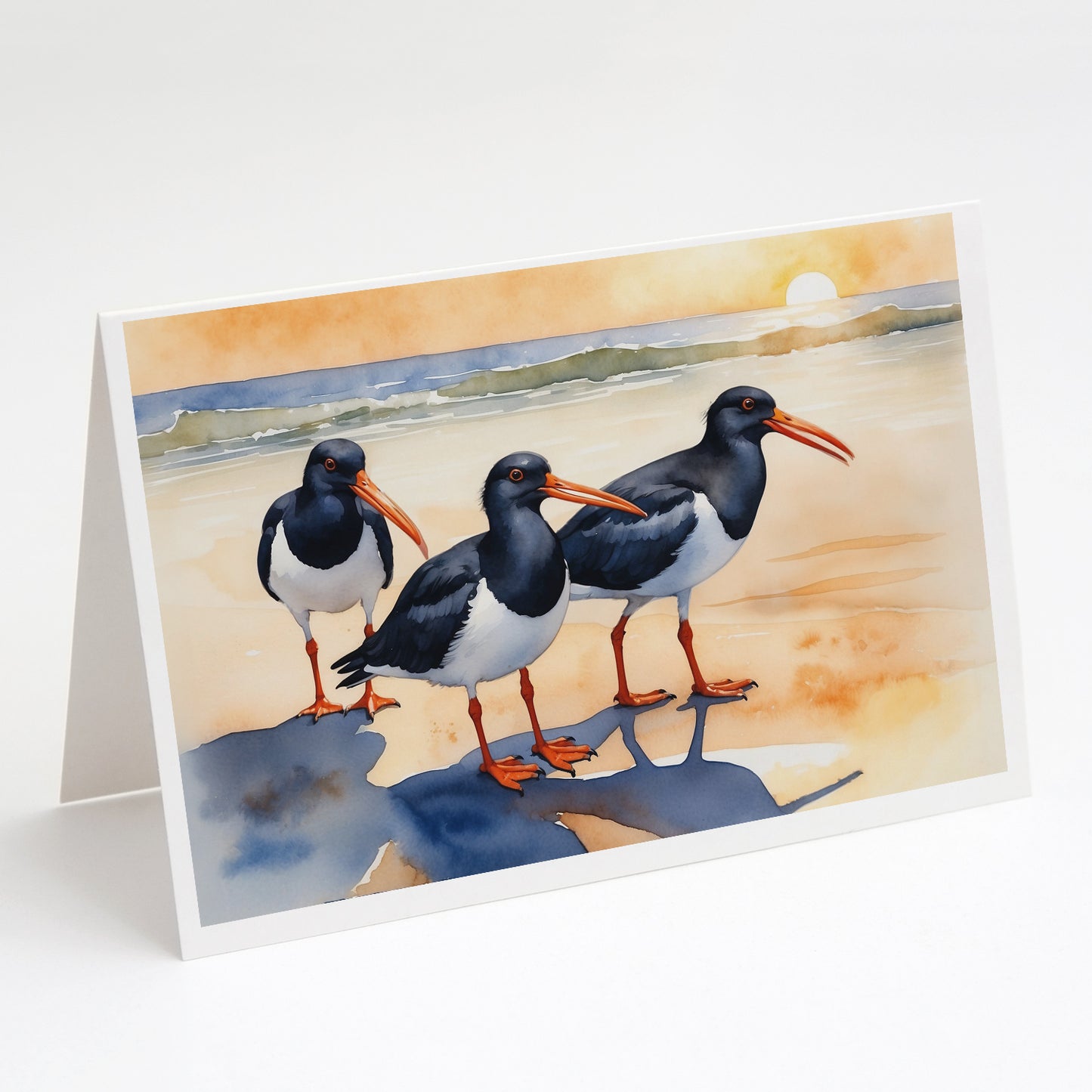 Buy this Oystercatchers Foraging Greeting Cards Pack of 8