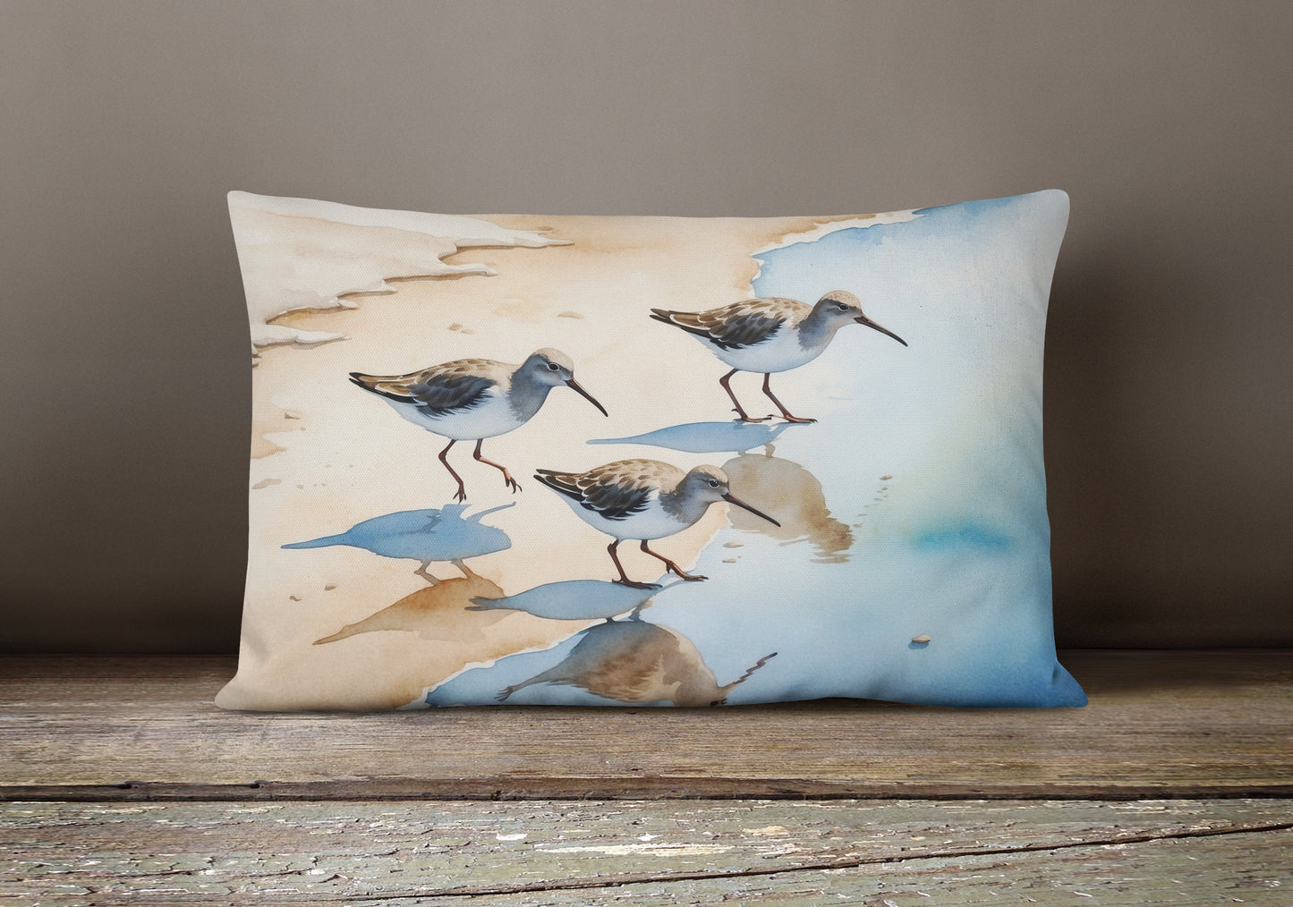 Sandpipers Throw Pillow