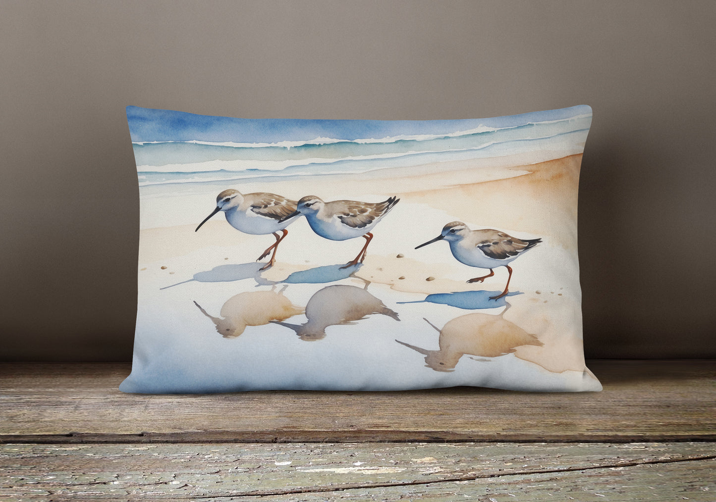 Sandpipers Throw Pillow