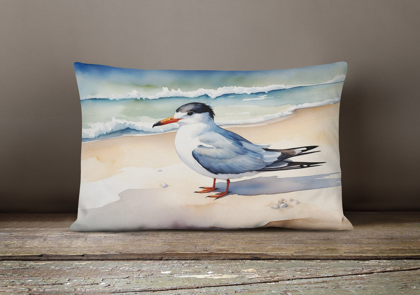 Tern Resting Throw Pillow