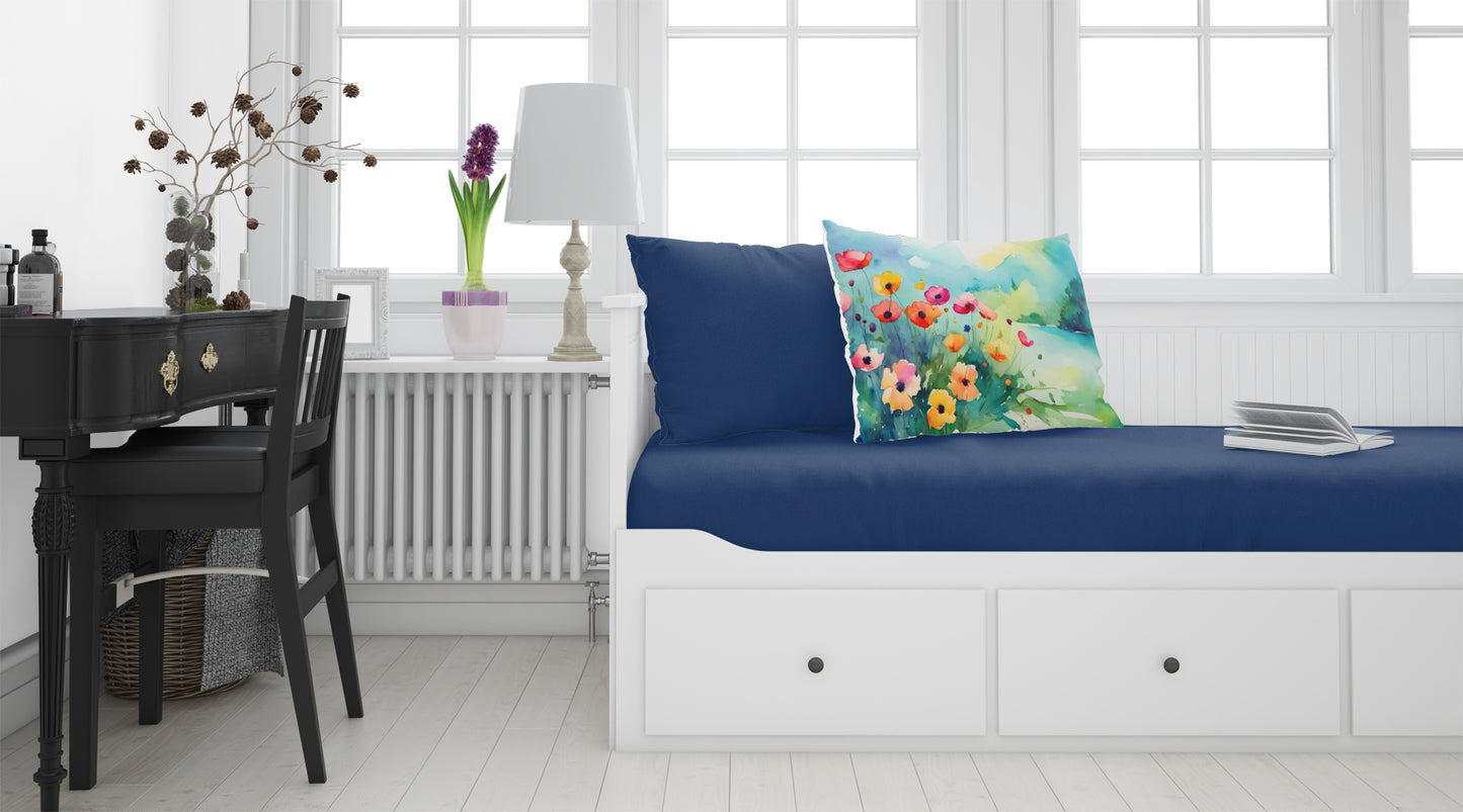 Anemones in Watercolor Standard Pillowcase