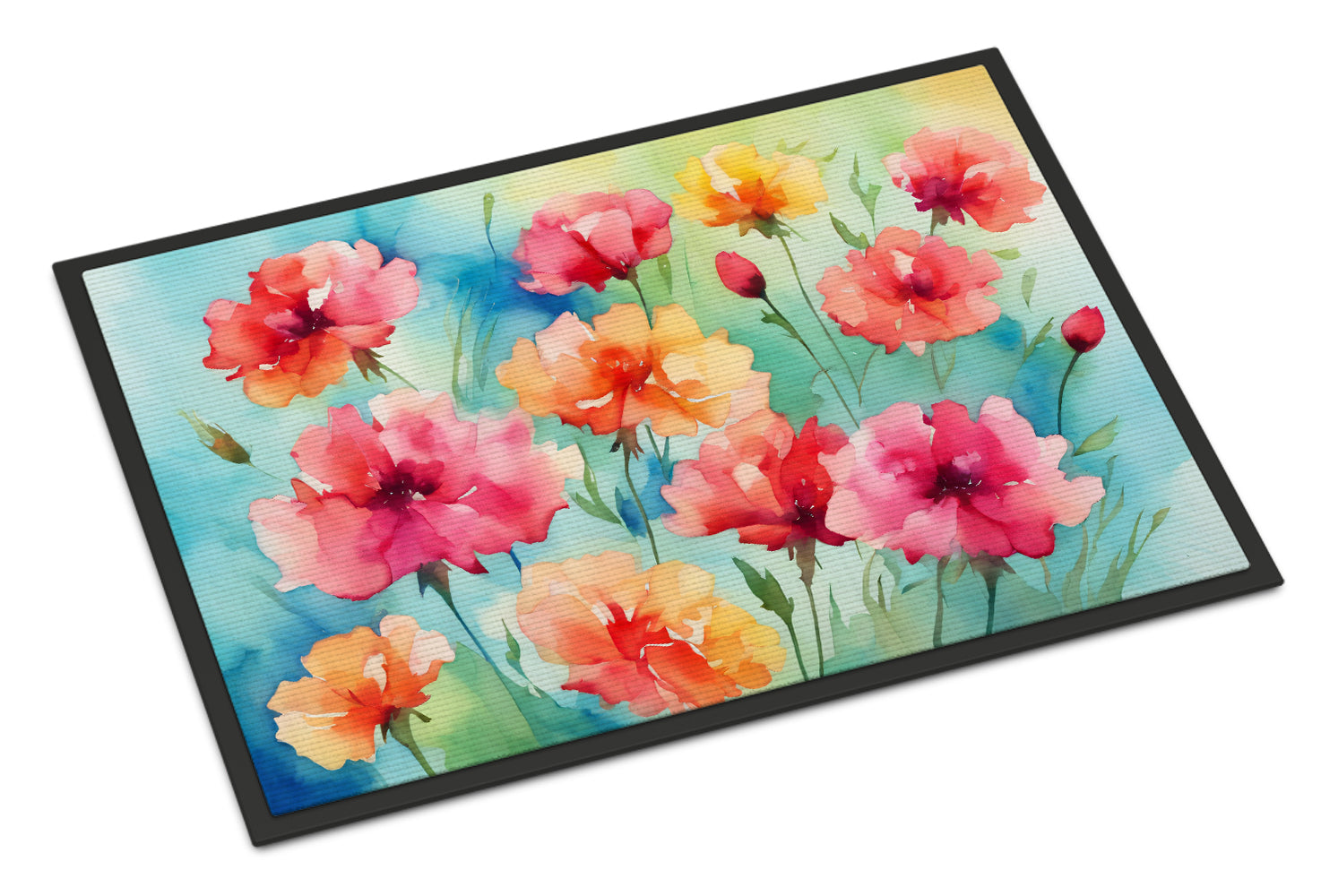 Buy this Carnations in Watercolor Doormat