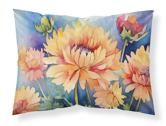 Buy this Chrysanthemums in Watercolor Standard Pillowcase