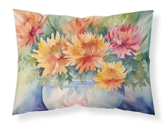 Buy this Chrysanthemums in Watercolor Standard Pillowcase