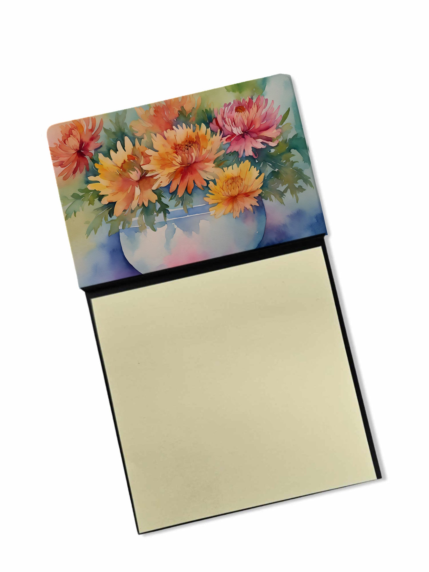 Buy this Chrysanthemums in Watercolor Sticky Note Holder