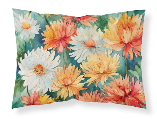 Buy this Chrysanthemums in Watercolor Standard Pillowcase