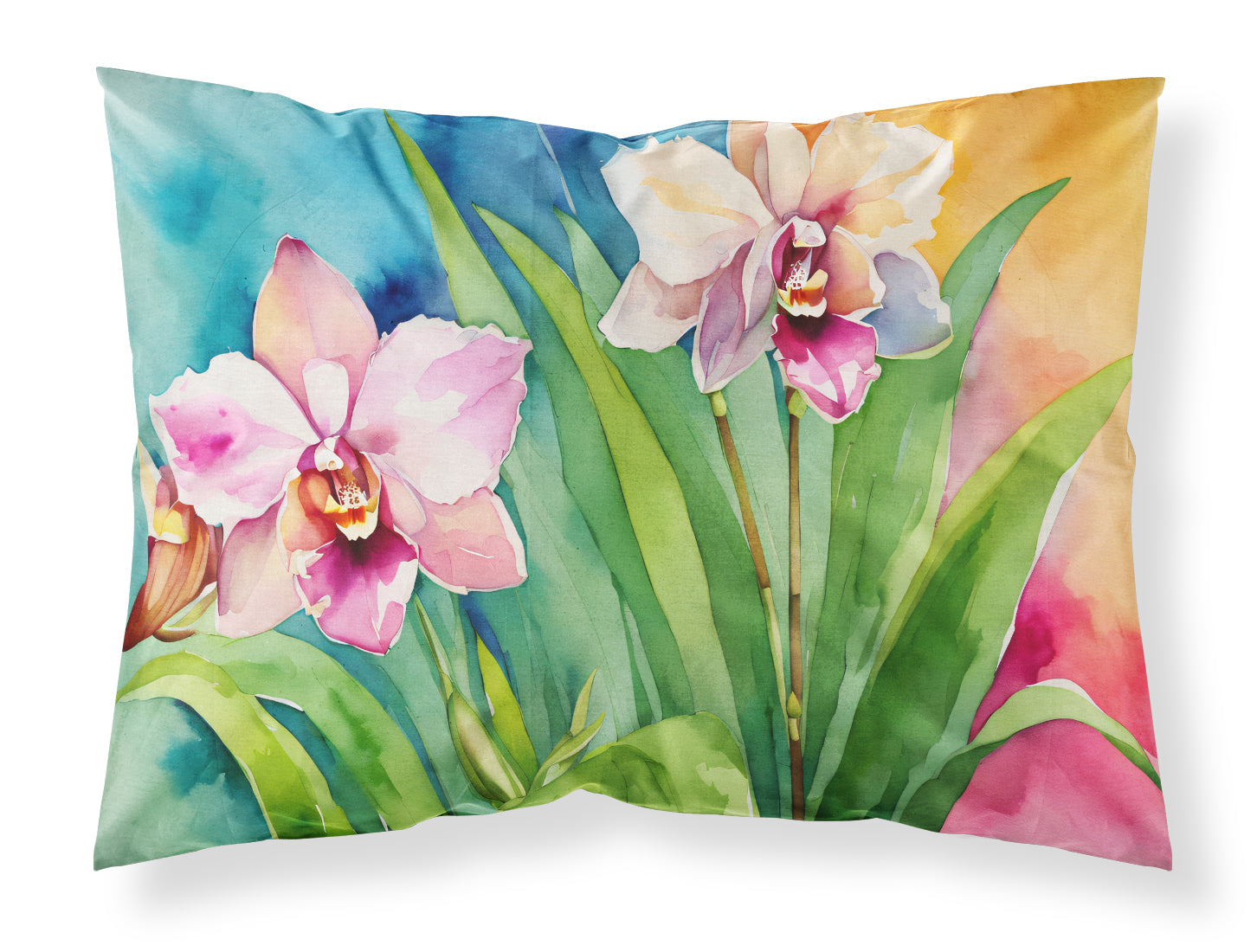 Buy this Orchids in Watercolor Standard Pillowcase