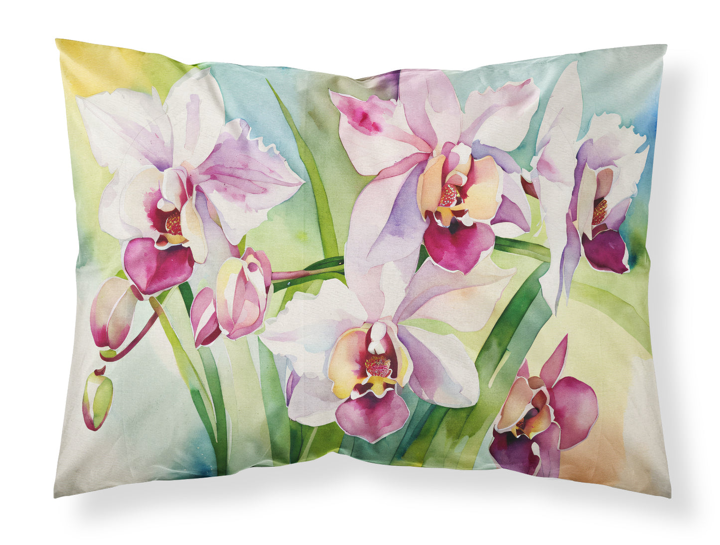 Buy this Orchids in Watercolor Standard Pillowcase