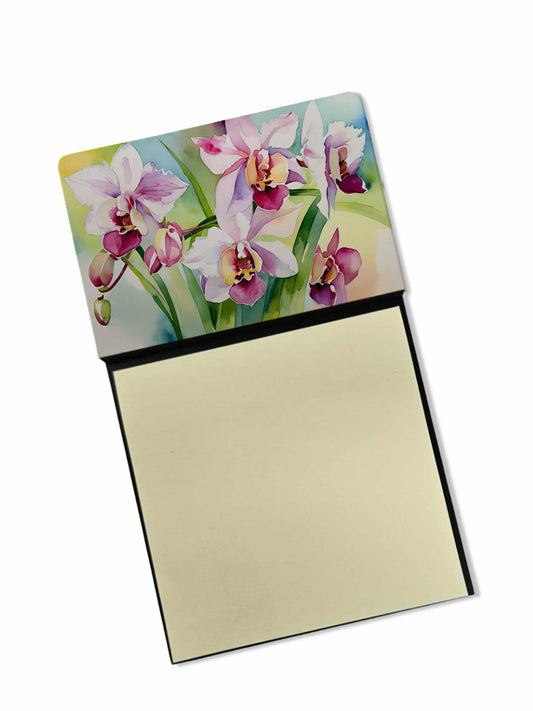 Buy this Orchids in Watercolor Sticky Note Holder