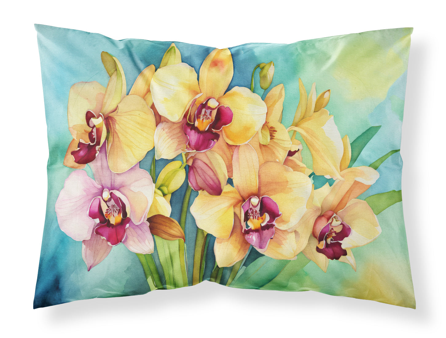 Buy this Orchids in Watercolor Standard Pillowcase