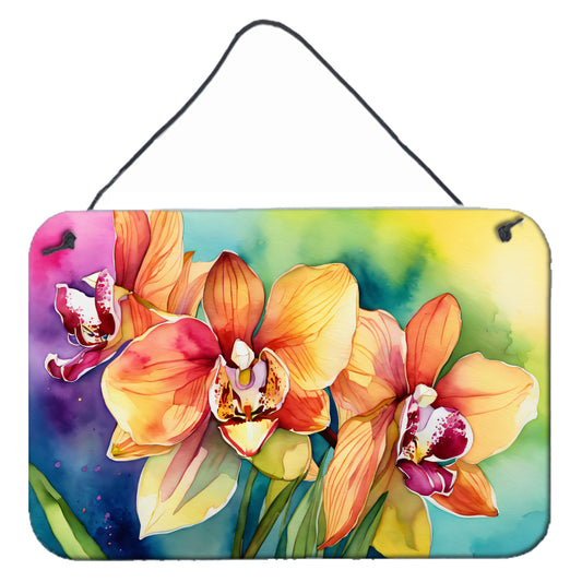 Buy this Orchids in Watercolor Wall or Door Hanging Prints