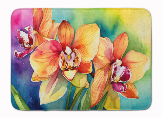 Buy this Orchids in Watercolor Memory Foam Kitchen Mat