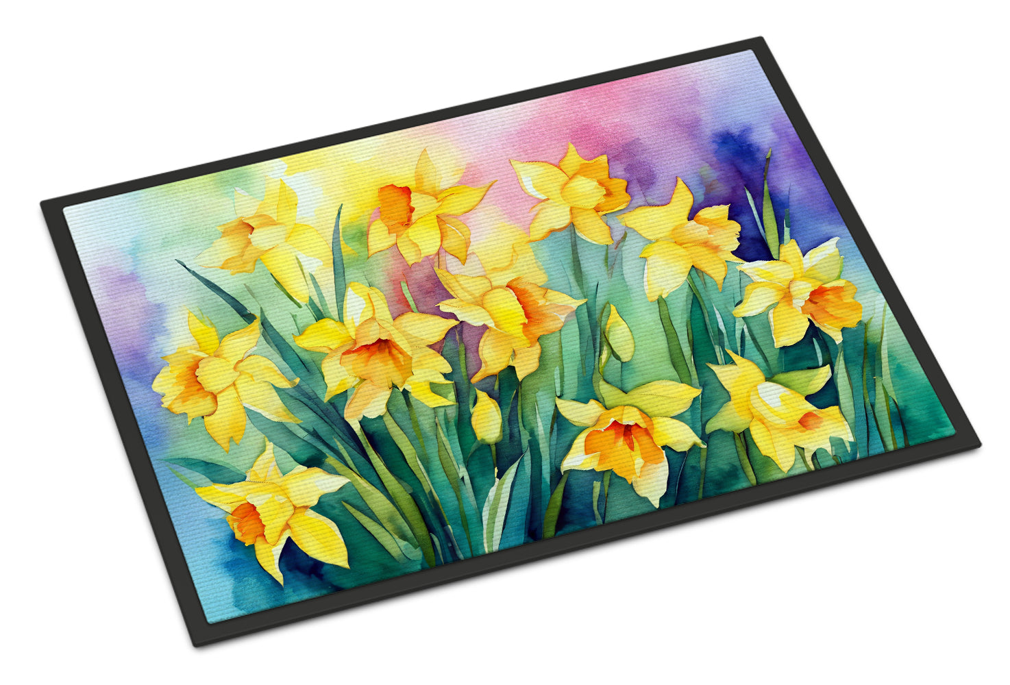 Buy this Daffodils in Watercolor Doormat