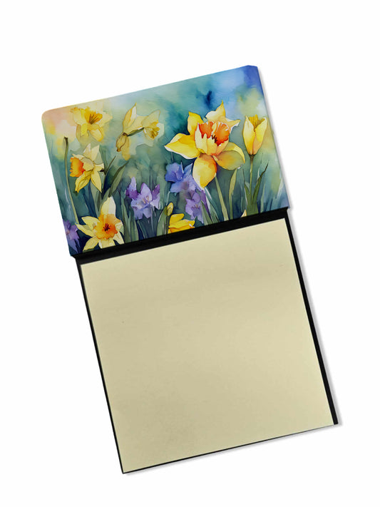 Buy this Daffodils in Watercolor Sticky Note Holder