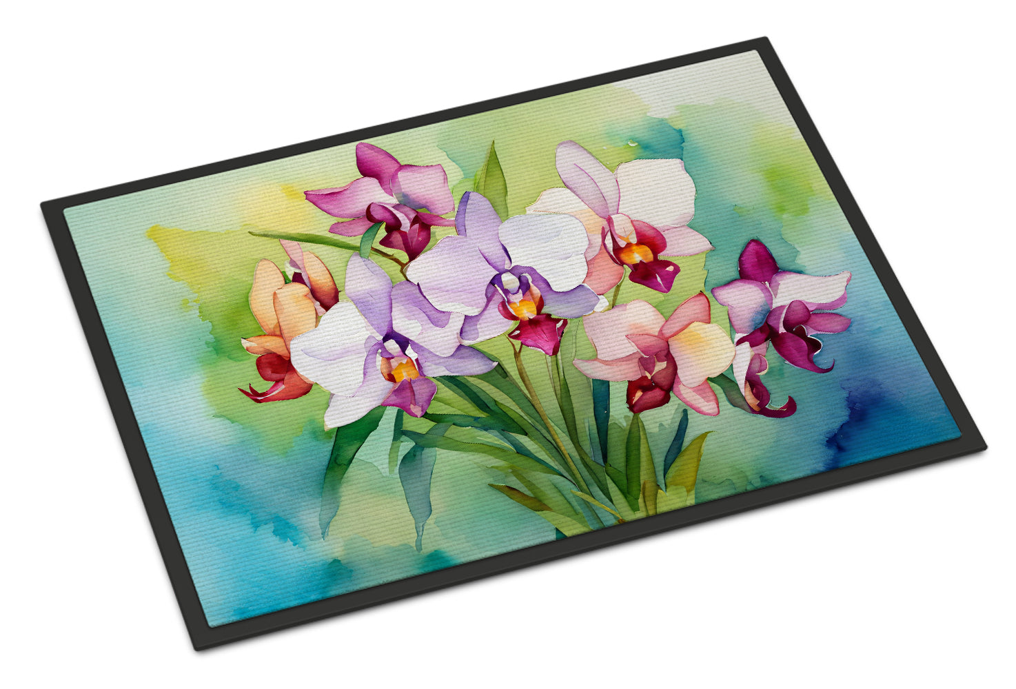 Buy this Orchids in Watercolor Doormat