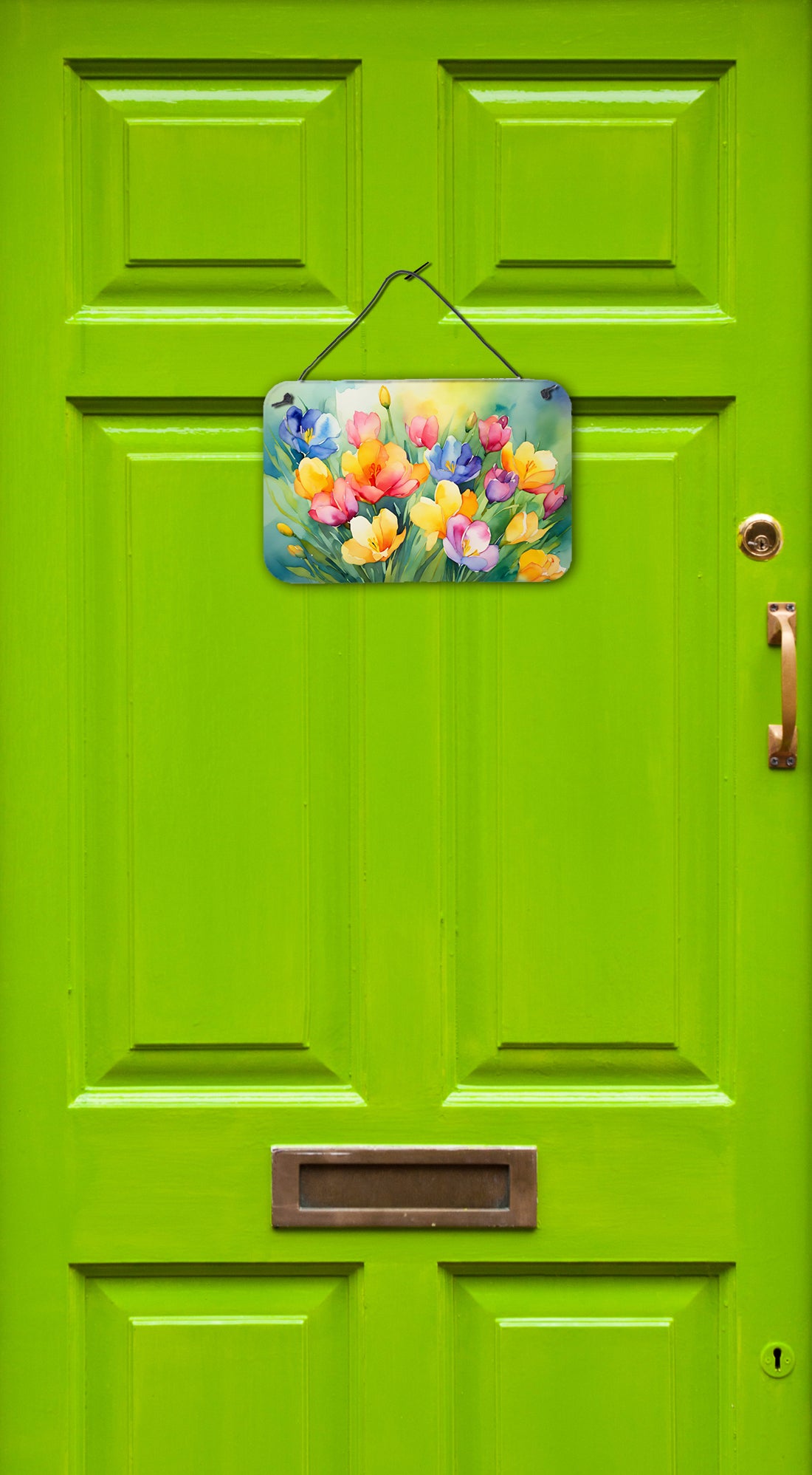Freesias in Watercolor Wall or Door Hanging Prints