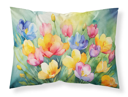 Buy this Freesias in Watercolor Standard Pillowcase