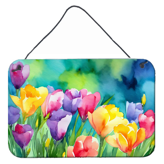 Buy this Freesias in Watercolor Wall or Door Hanging Prints