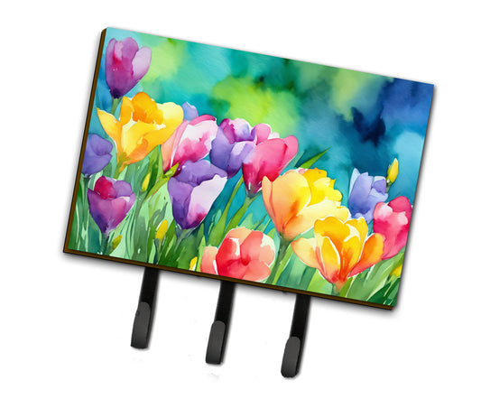 Buy this Freesias in Watercolor Leash or Key Holder