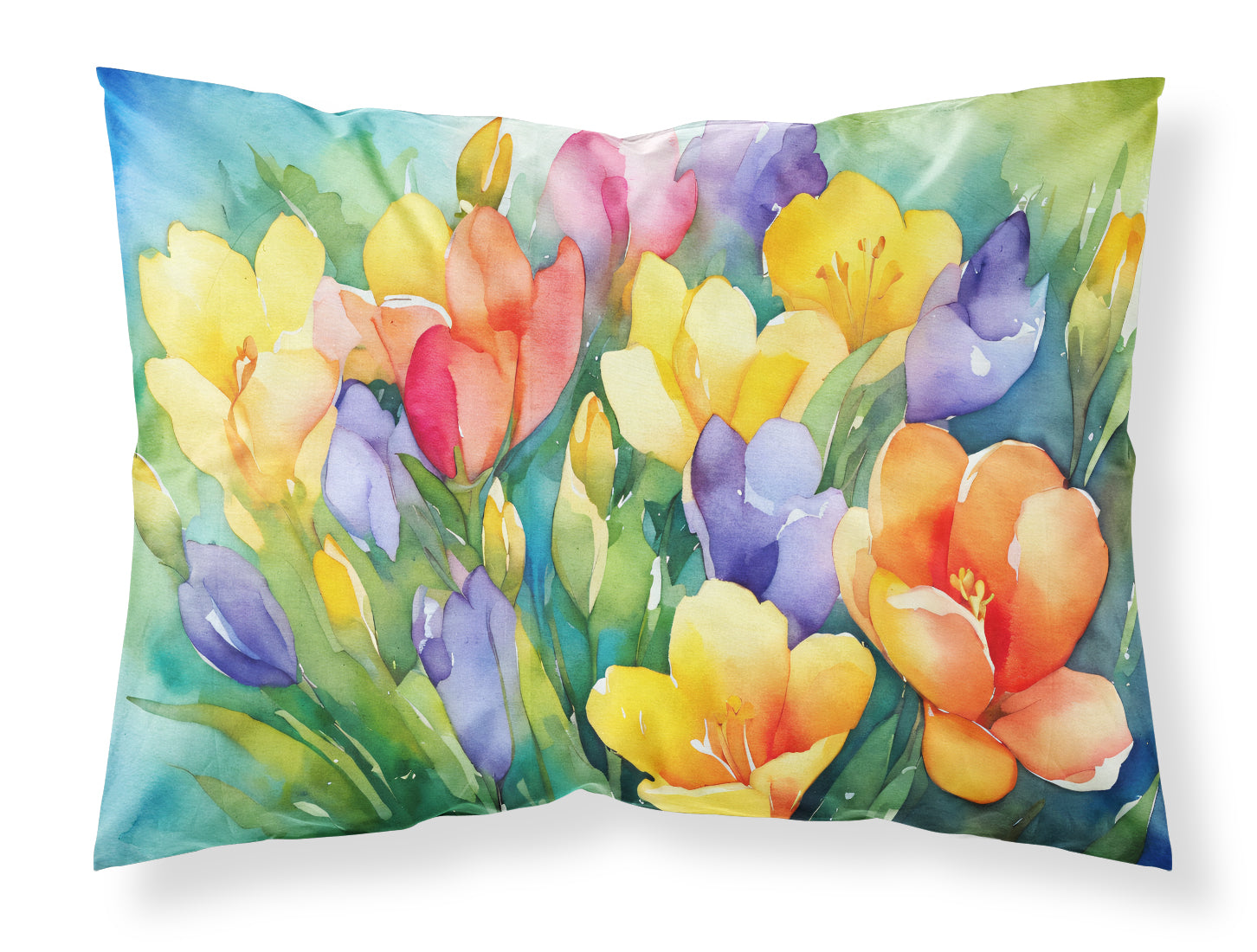 Buy this Freesias in Watercolor Standard Pillowcase