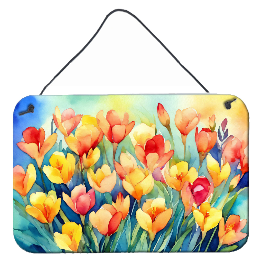 Buy this Freesias in Watercolor Wall or Door Hanging Prints