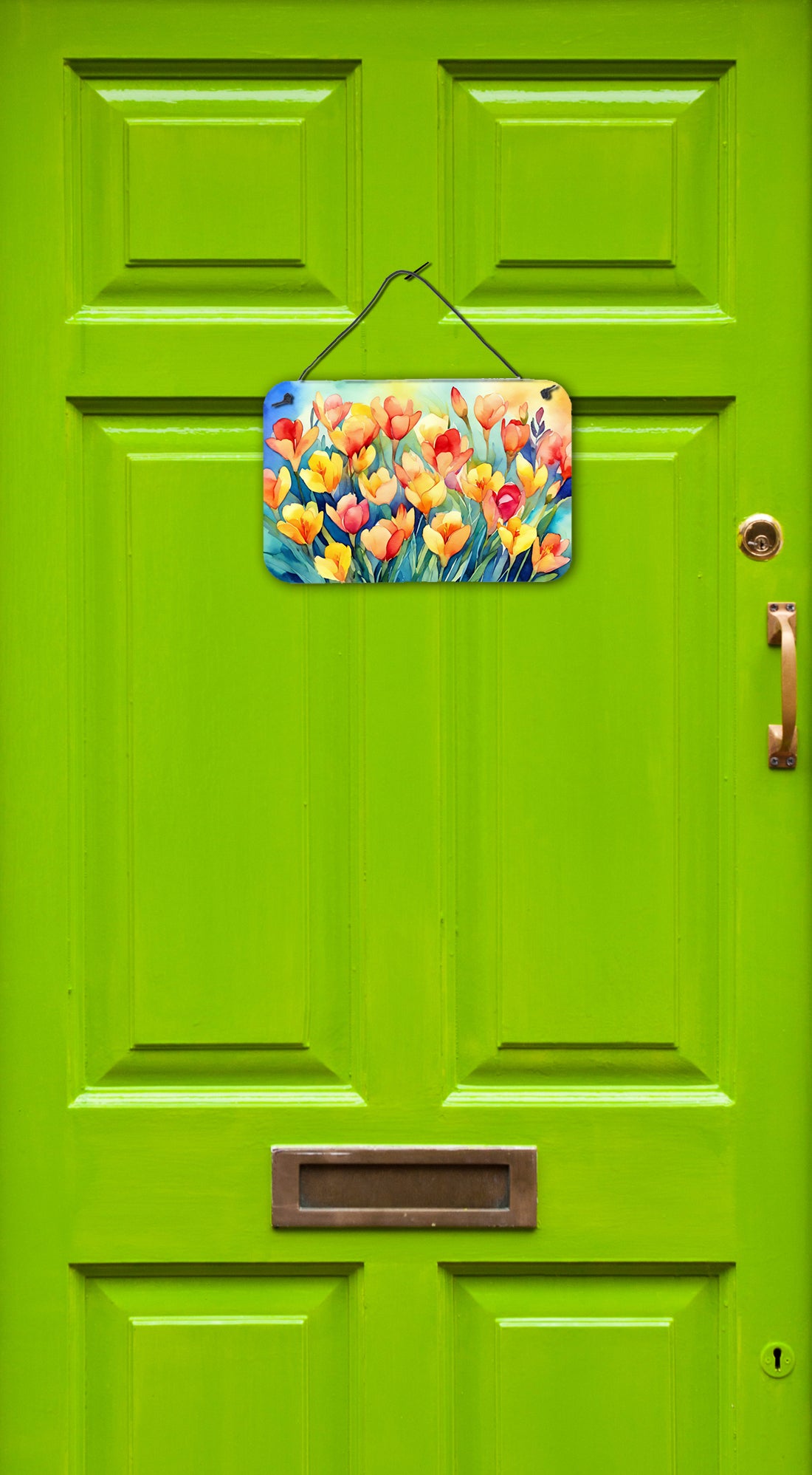 Freesias in Watercolor Wall or Door Hanging Prints