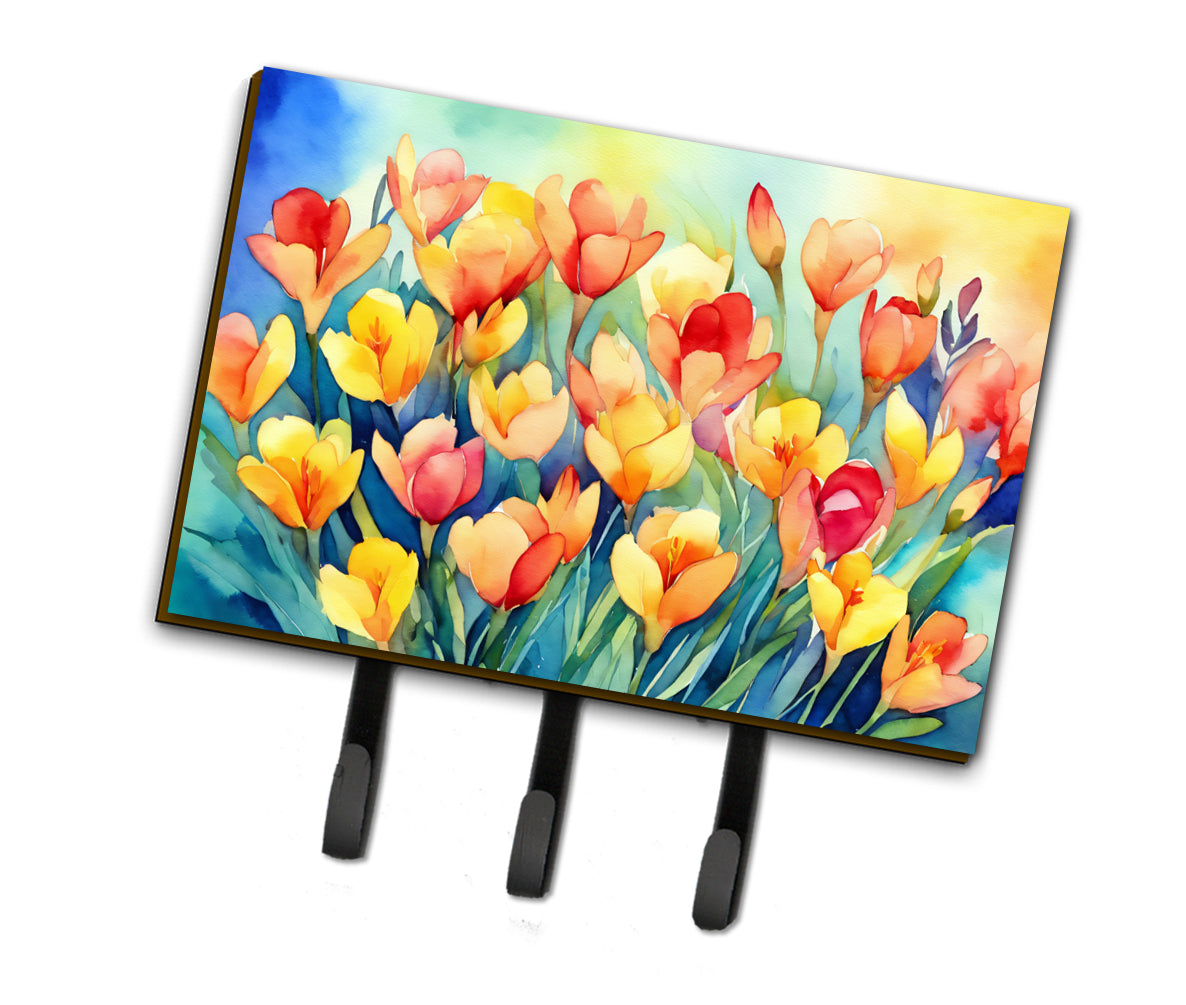 Buy this Freesias in Watercolor Leash or Key Holder