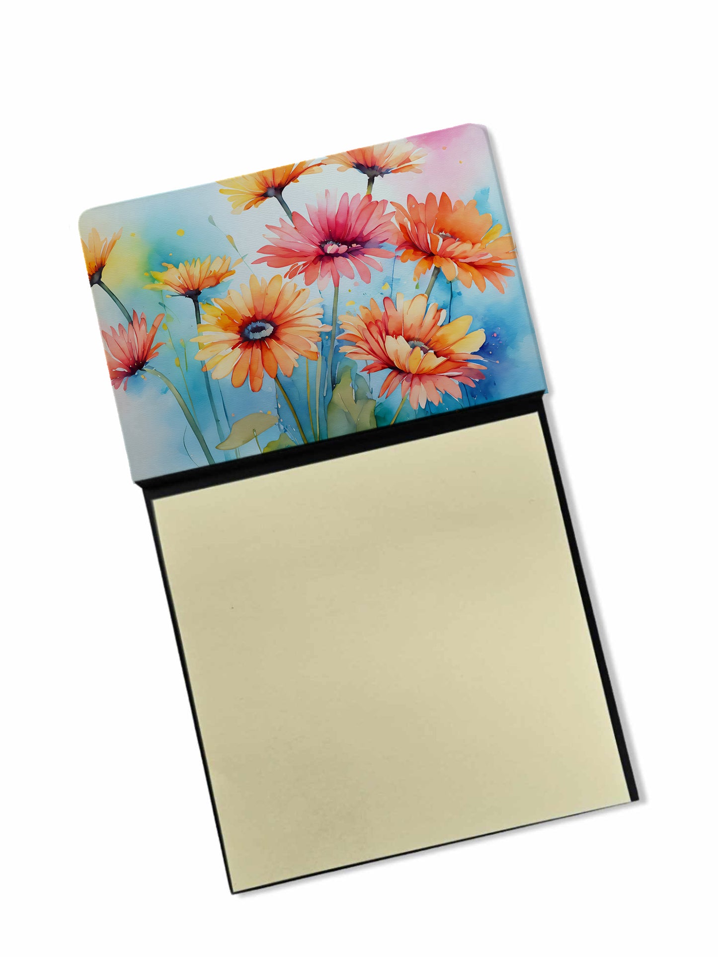 Buy this Gerbera Daisies in Watercolor Sticky Note Holder