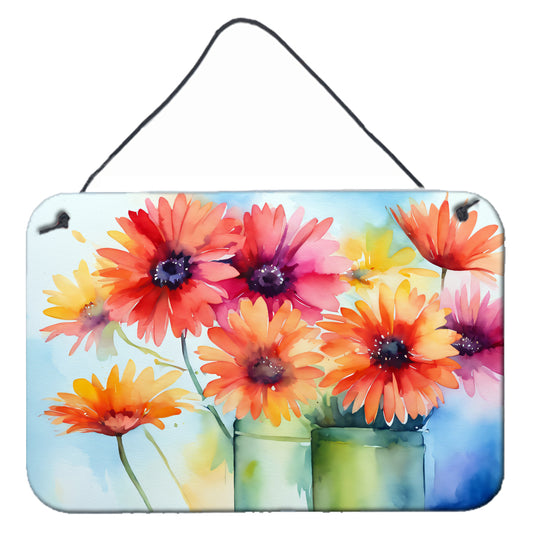 Buy this Gerbera Daisies in Watercolor Wall or Door Hanging Prints