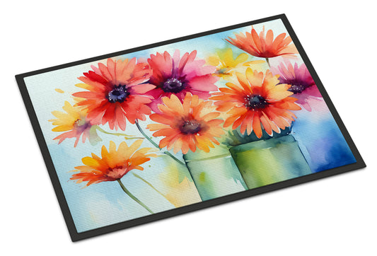 Buy this Gerbera Daisies in Watercolor Doormat