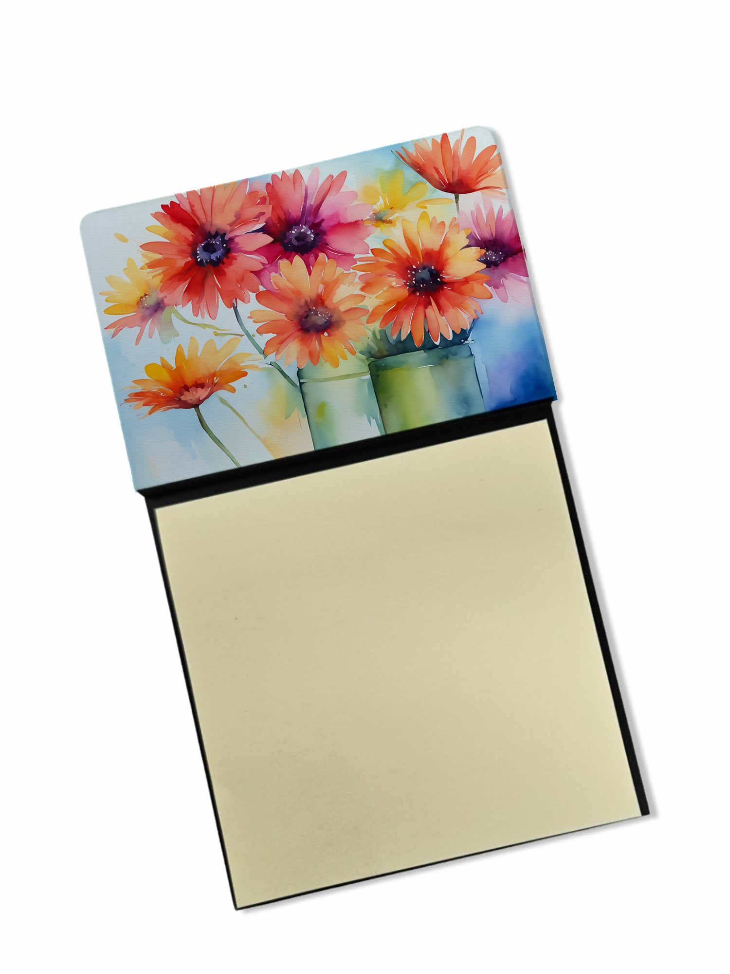 Buy this Gerbera Daisies in Watercolor Sticky Note Holder