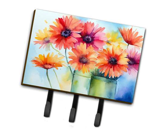 Buy this Gerbera Daisies in Watercolor Leash or Key Holder