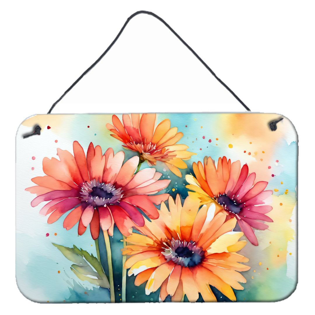 Buy this Gerbera Daisies in Watercolor Wall or Door Hanging Prints