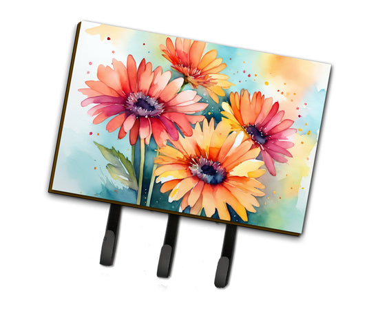 Buy this Gerbera Daisies in Watercolor Leash or Key Holder