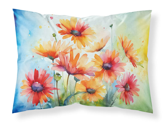 Buy this Gerbera Daisies in Watercolor Standard Pillowcase