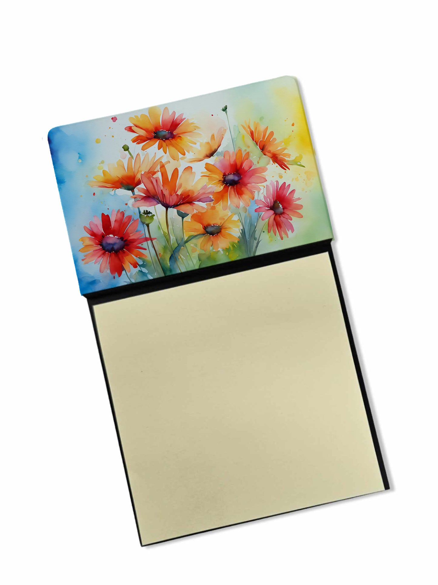 Buy this Gerbera Daisies in Watercolor Sticky Note Holder