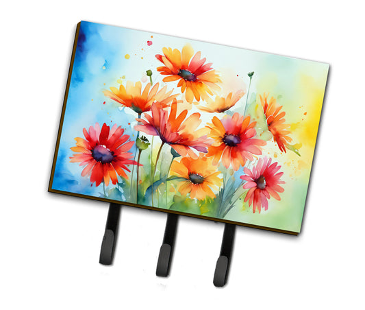 Buy this Gerbera Daisies in Watercolor Leash or Key Holder