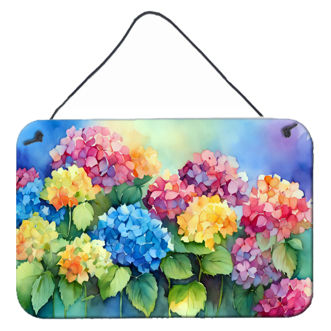 Buy this Hydrangeas in Watercolor Wall or Door Hanging Prints