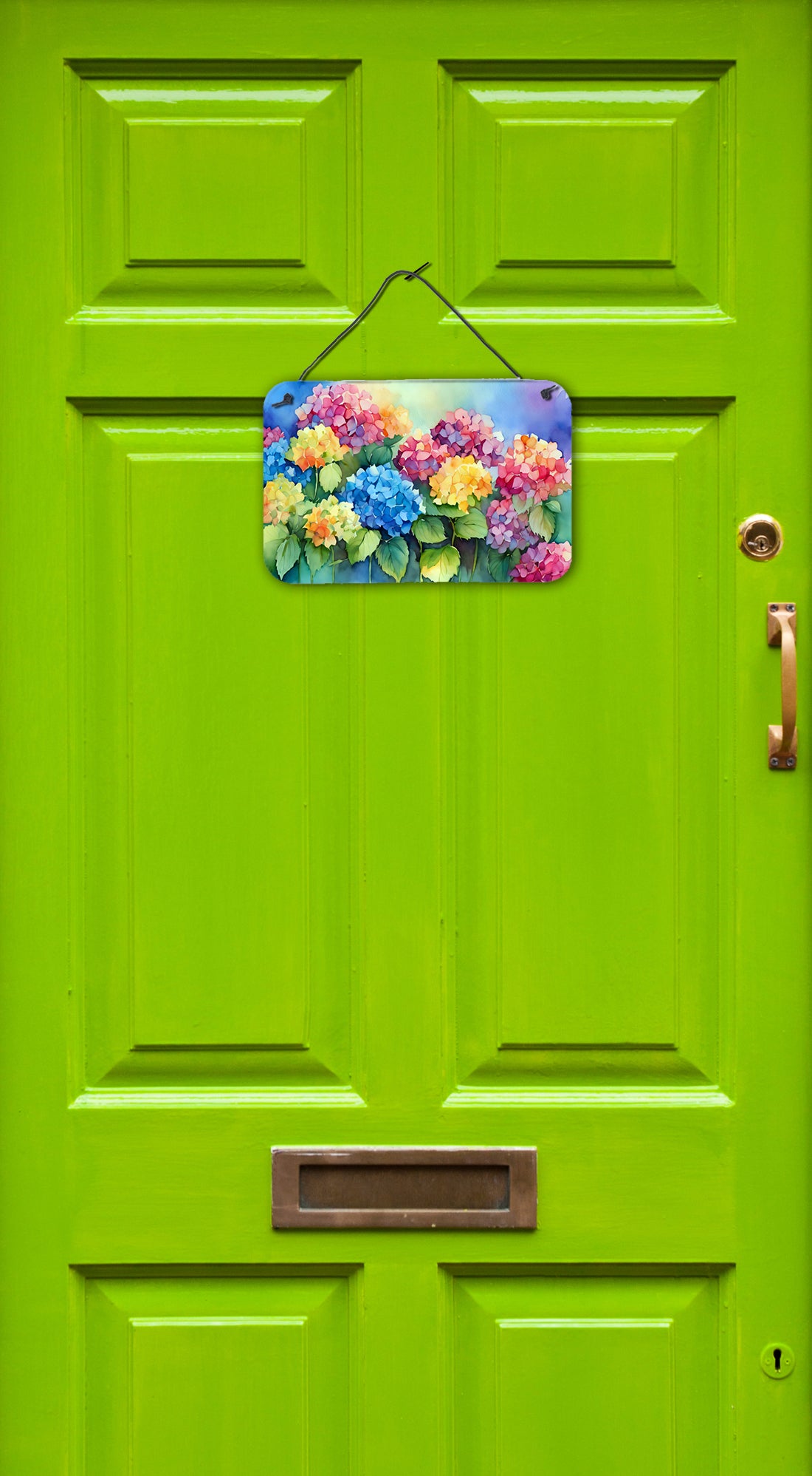 Hydrangeas in Watercolor Wall or Door Hanging Prints