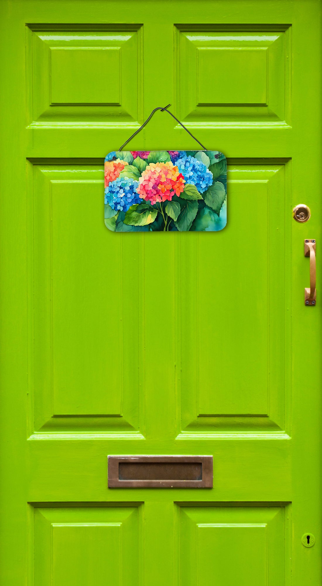 Hydrangeas in Watercolor Wall or Door Hanging Prints