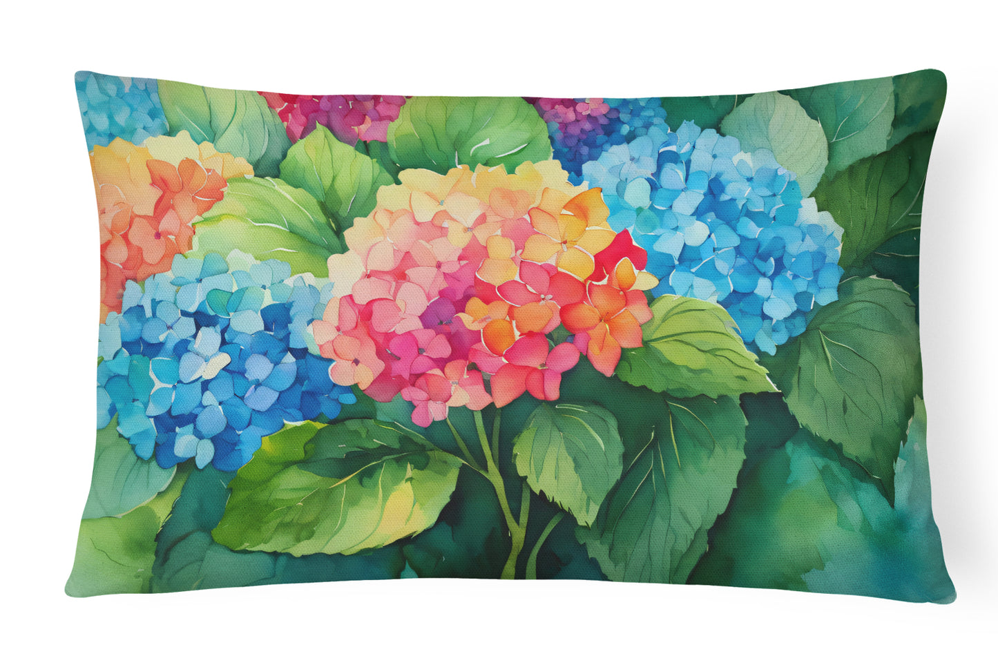 Buy this Hydrangeas in Watercolor Throw Pillow