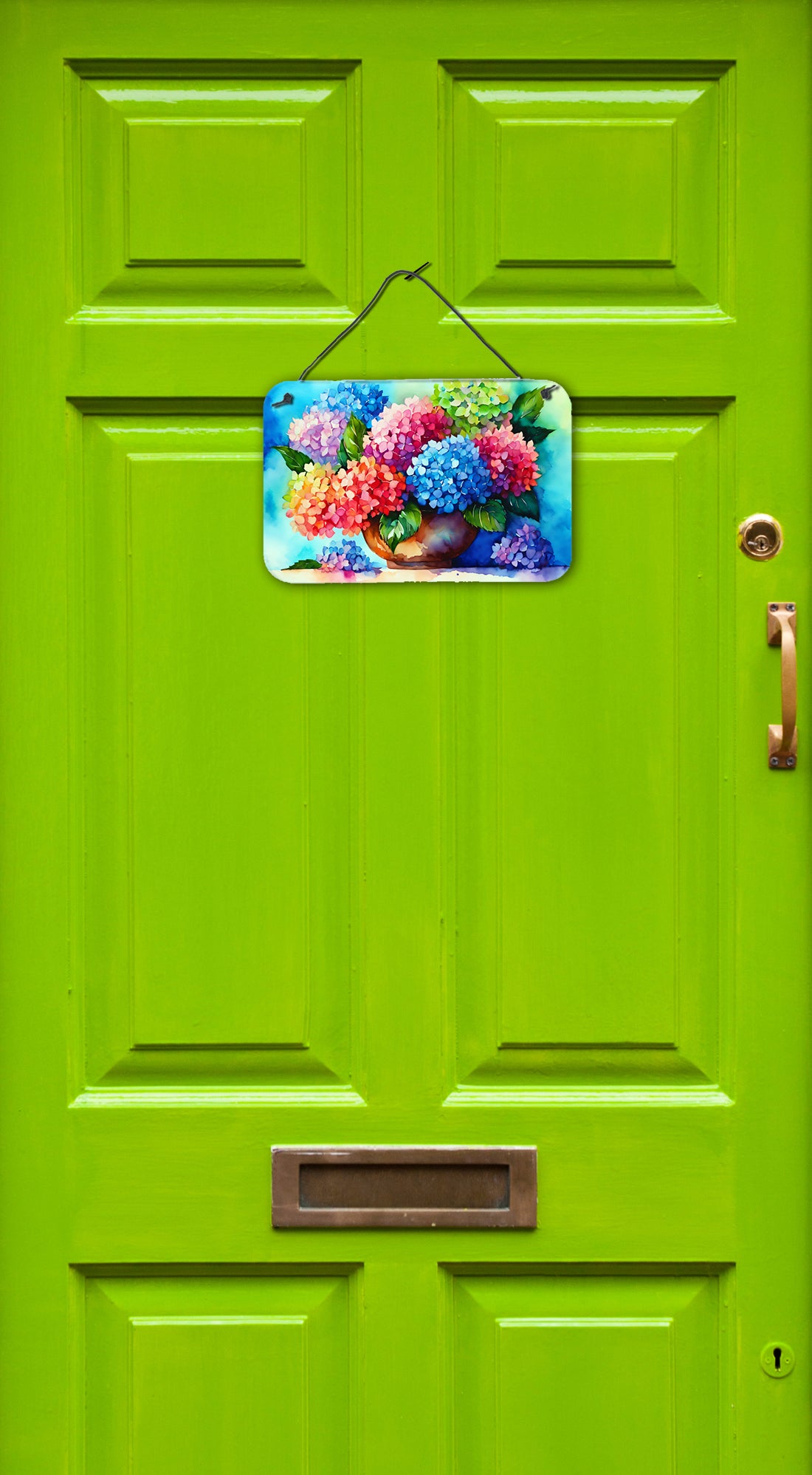 Hydrangeas in Watercolor Wall or Door Hanging Prints