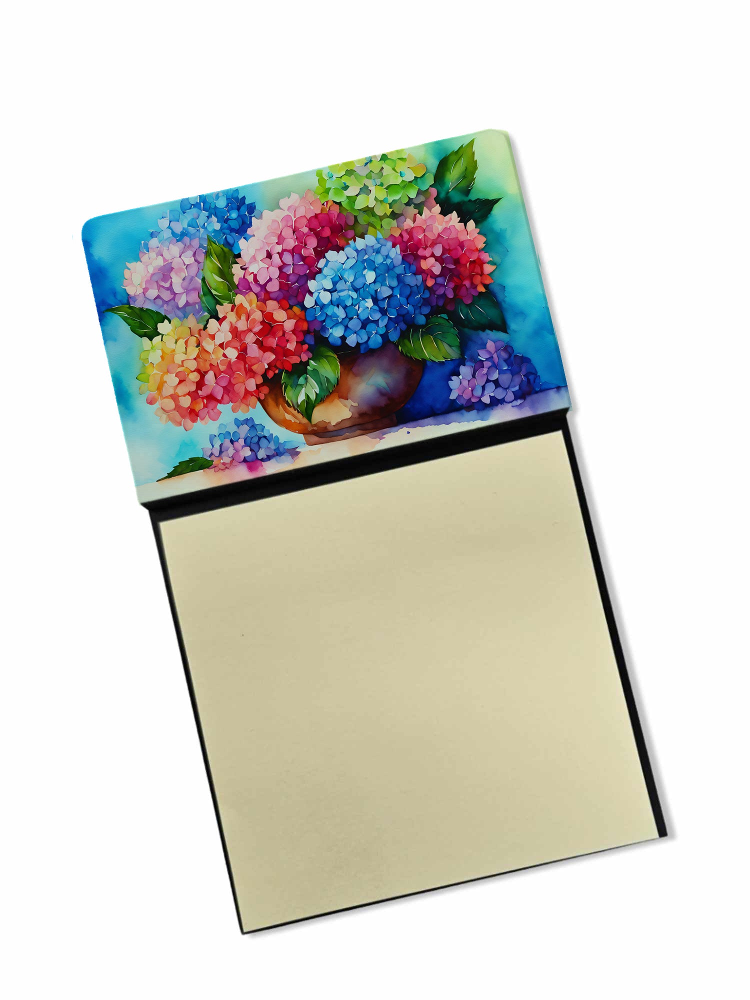 Buy this Hydrangeas in Watercolor Sticky Note Holder